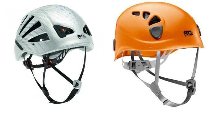 Stiroporasta in plastična čelada (Vir: Petzl)