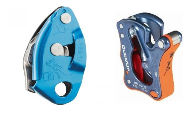 Samozatezni napravi za varovanje (Vir: Petzl, Climbing technology).